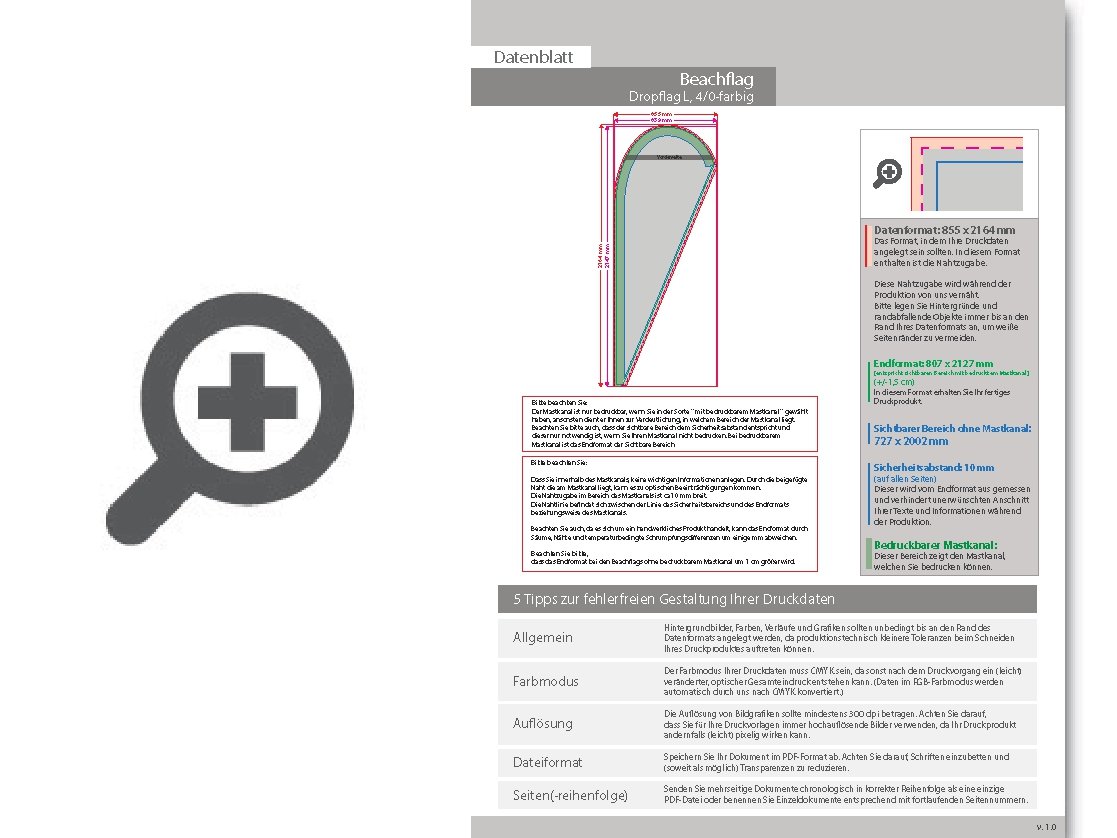Product Bild beachflag_premium-drop_large__4_0-farbig_bedruckt_inkl__gest__nge_und_kreuzfu__+wassertank